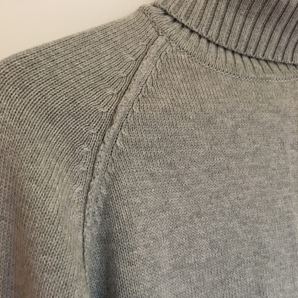 Dove gray turtleneck sweater